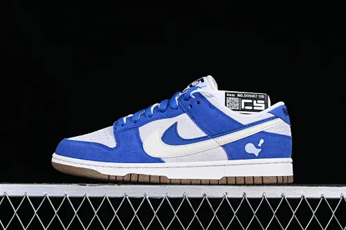 All categories Nk SB Dunk series Nk SB Dunk Low low-top sneakers Nk SB Dunk Low "85" white and blue double hook SB low-top sports and leisure sneakers DO9457-139